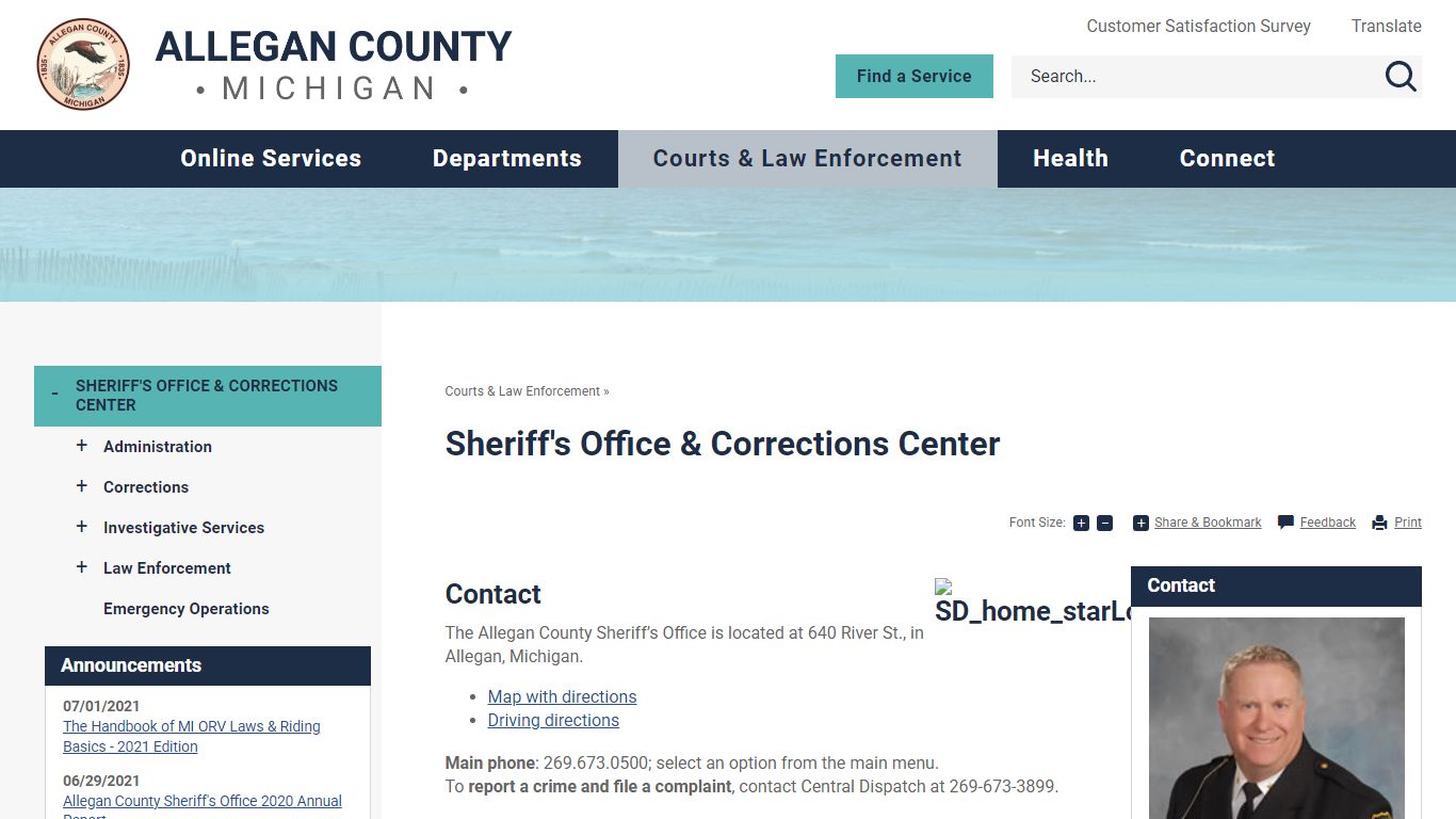 Sheriff's Office & Corrections Center | Allegan County, MI